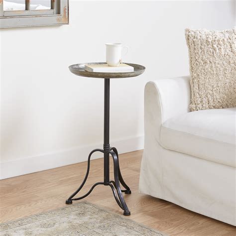 house metal table with small opening|Small Metal Tables .